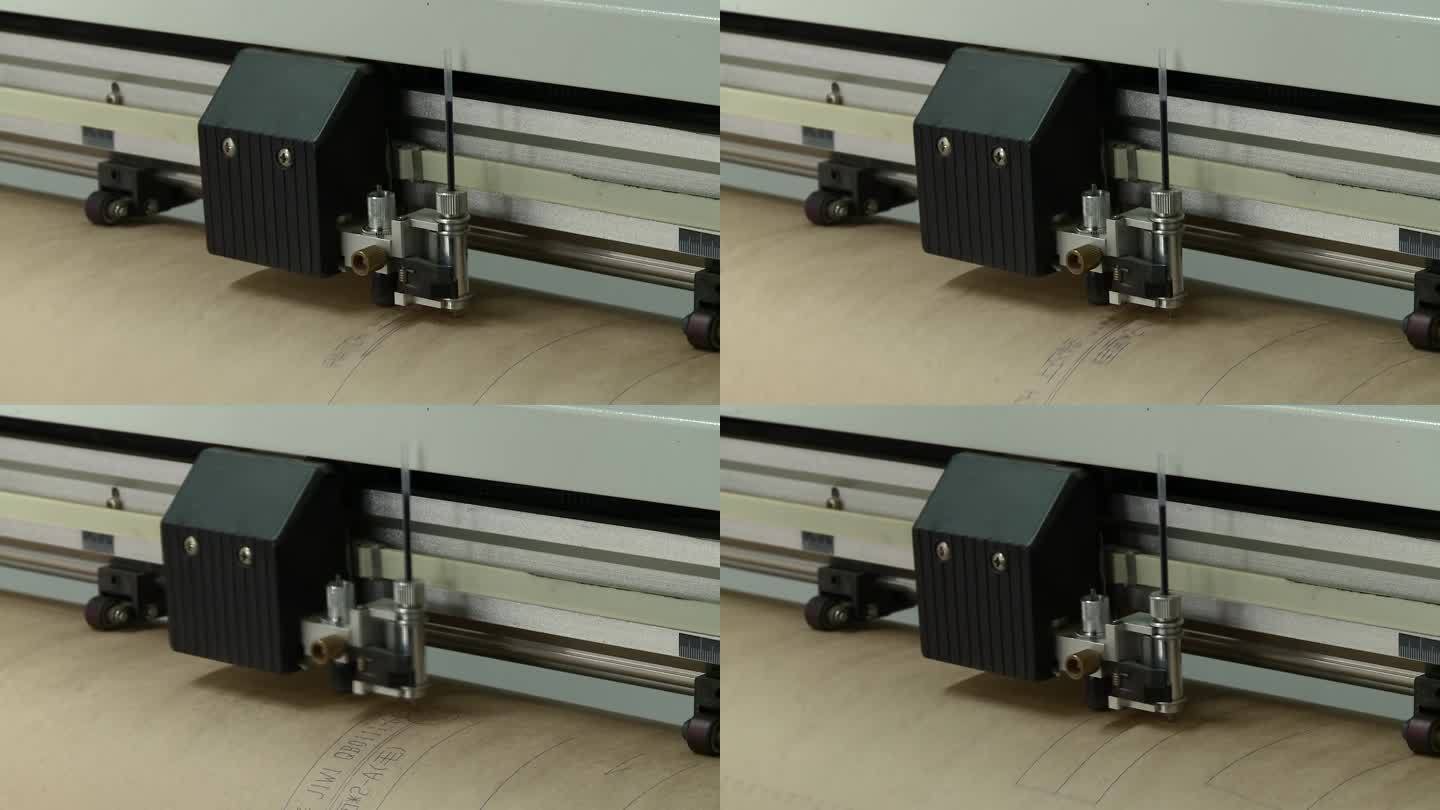 裁剪图纸打印的视频素材