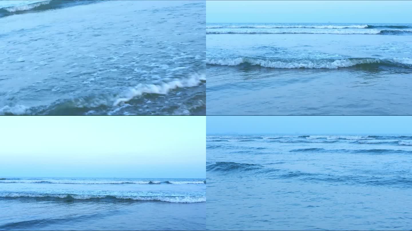 岸边海浪