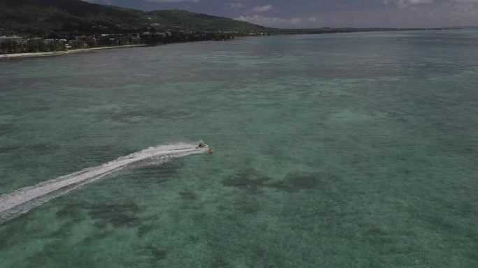 4K美国塞班海岛大海悬崖海浪礁石风光航拍