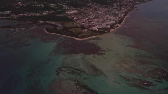 4K美国塞班海岛大海悬崖海浪礁石风光航拍