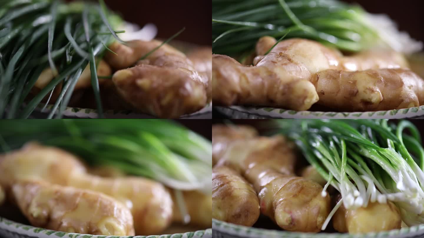 农场新鲜蔬菜 葱姜蒜辣椒视频素材