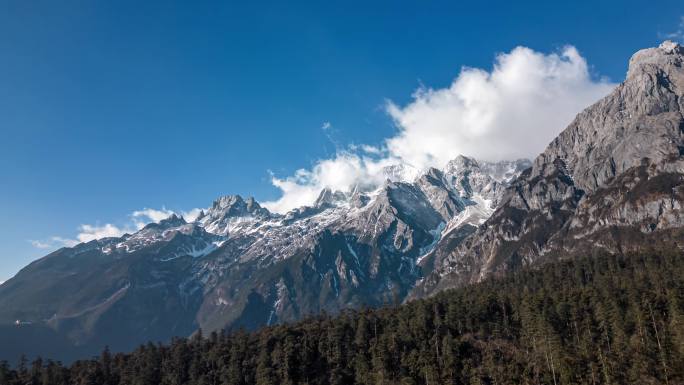 玉龙雪山移动延时