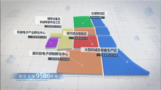 简洁区域规划位置地图01