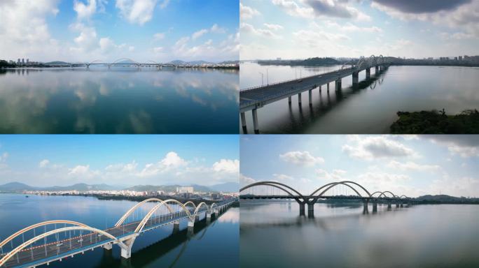 广东潮州金山大桥航拍风光