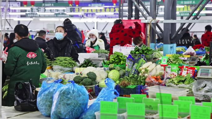 农村大集菜市场农贸大厅