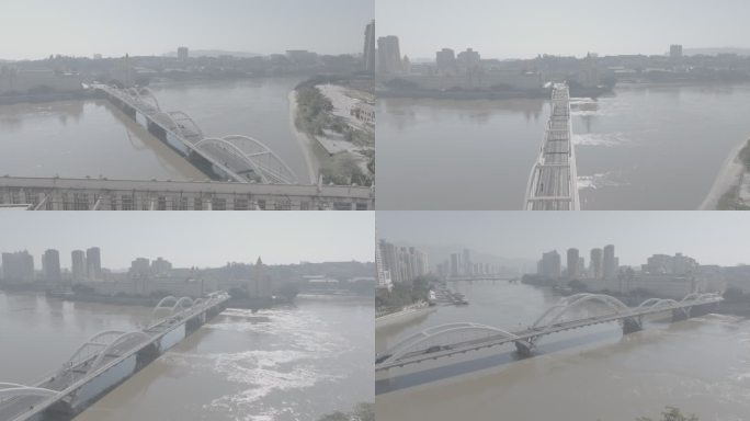 航拍福州闽江解放大桥