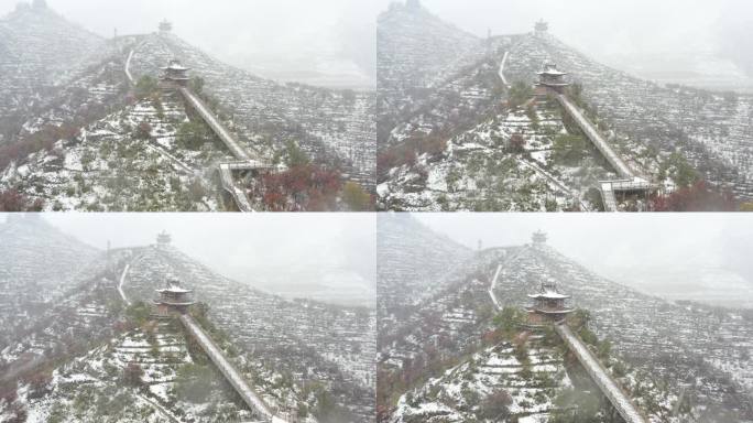 湟源北极山雪景