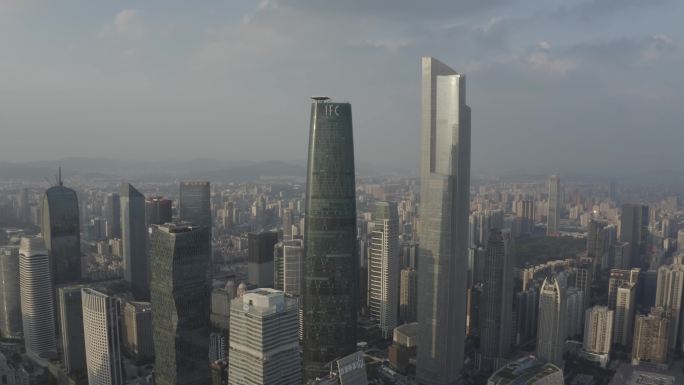 广州珠江新城航拍