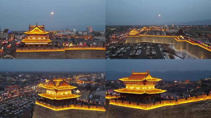 2022忻州城墙夜景外景