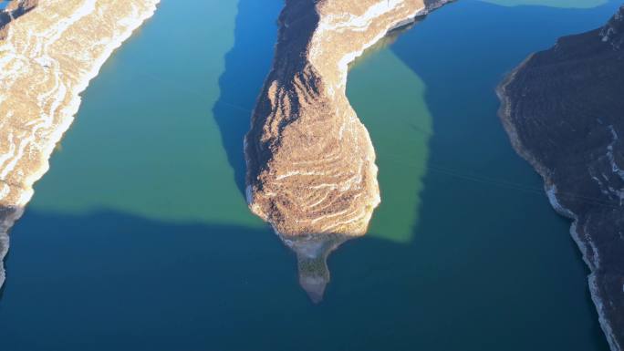 航拍山西太原汾河二库4K