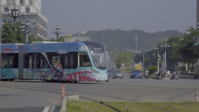 广州黄埔区奥园广场有轨电车