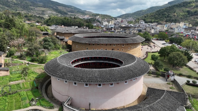 福建永定土楼航拍