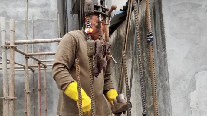 风焊氧焊电焊工人焊接金属焊接切割钢筋焊枪