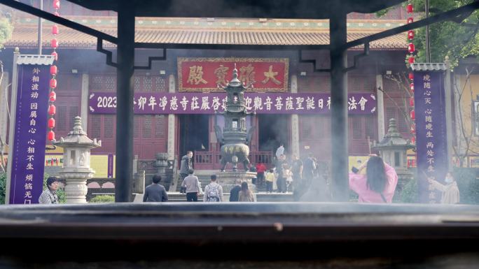 禅院寺庙 杭州西湖净慈寺