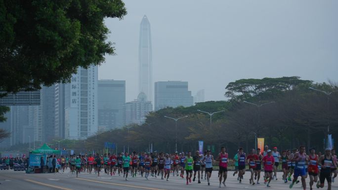 4K正版-深圳马拉松运动跑步的人02
