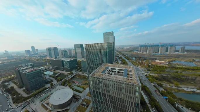 扬州广陵科技新城产业园泰达无人机航拍