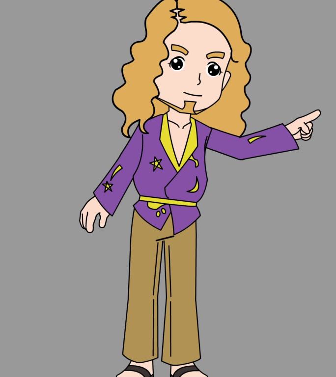 卡通MG动画角色演讲解说艺术家美术