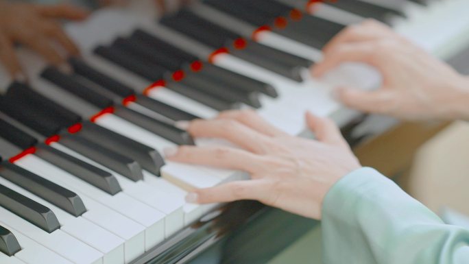 延时 弹唱 钢琴演奏 教学 4K 唯美