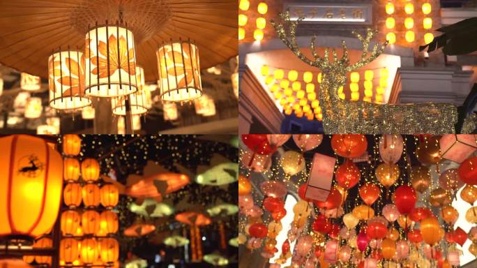 重庆弹子石新年节日气氛氛围灯光展览
