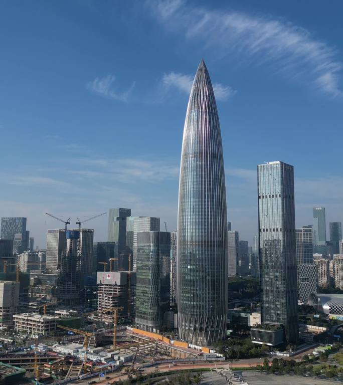 深圳华润春笋大厦竖屏4k