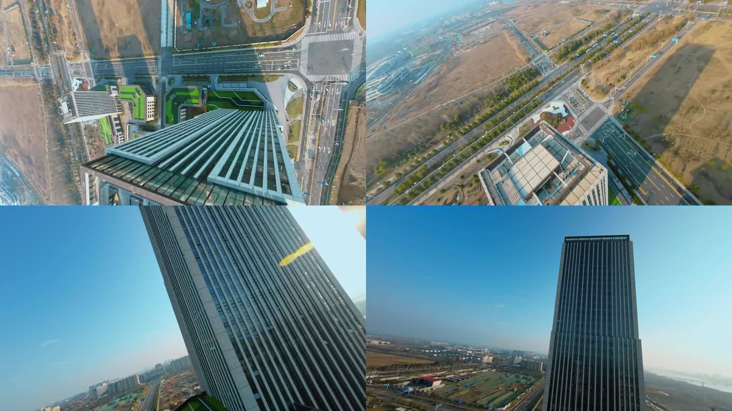 扬州生态科技新城软件园穿越机实拍