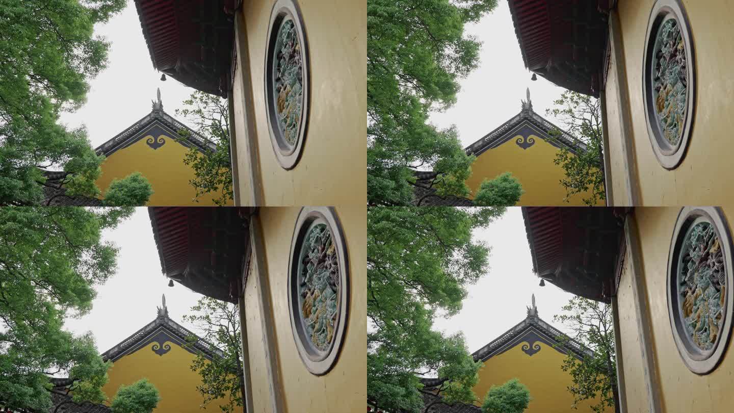 寺庙一角空镜头 杭州西湖净慈寺