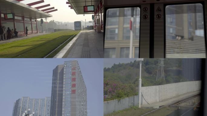 广州黄埔区有轨电车轻轨列车