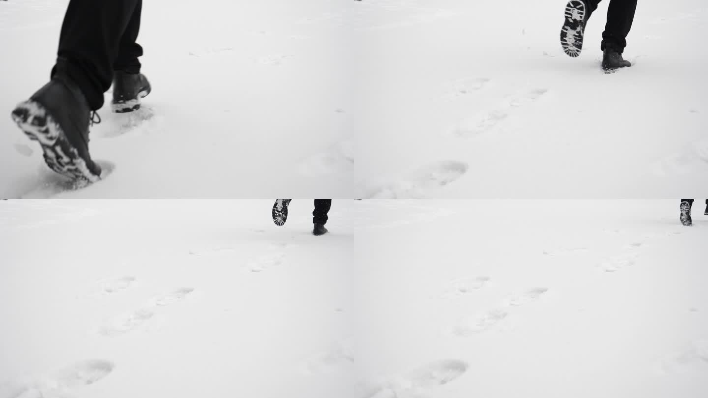 雪地奔跑