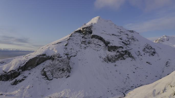 4K北极冰岛雪山冰天雪地航拍大雪