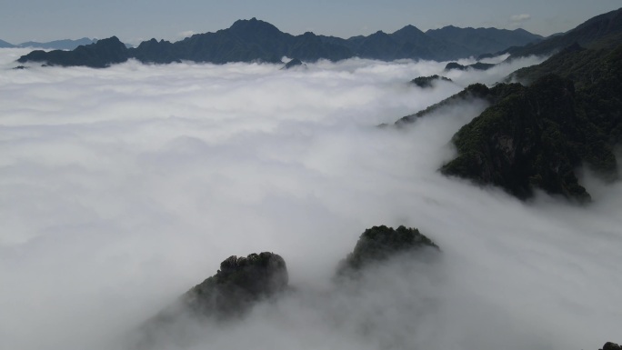 秦岭嘉午台群山梦境云海山川美景3