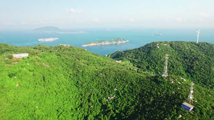 4k珠海桂山岛海岛风光航拍