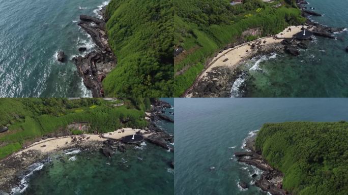 涠洲岛海边风浪火山岩风景