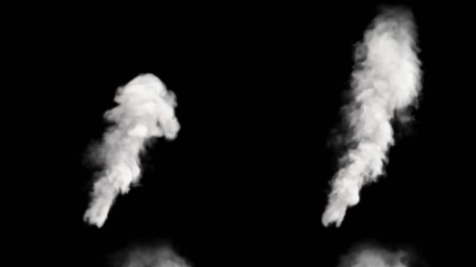 烟雾升空 浓烟