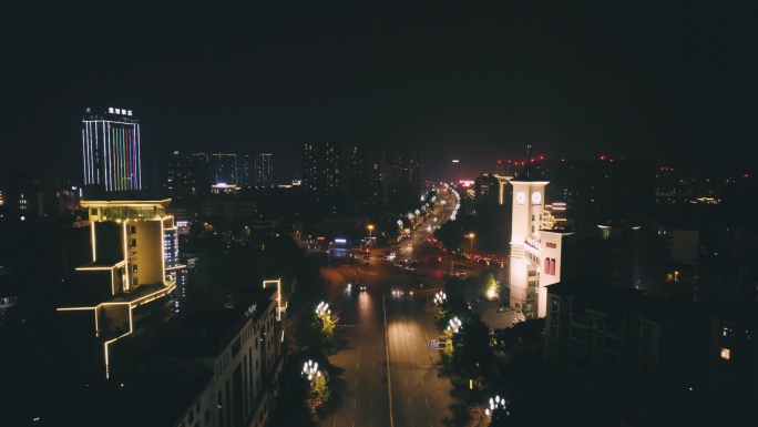 眉山市彭山区夜景