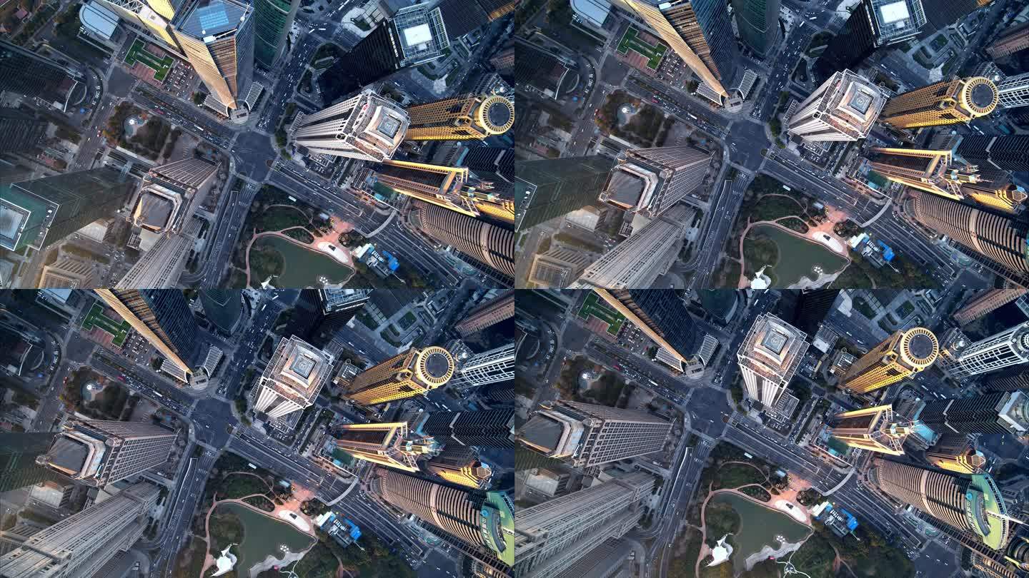 俯瞰摩天大楼