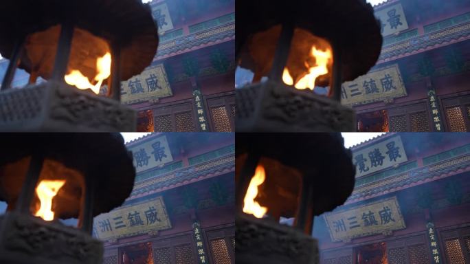 杭州灵隐寺 寺庙烧香拜佛