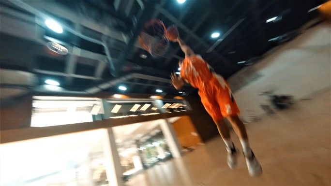 FPV拍摄打篮球投篮