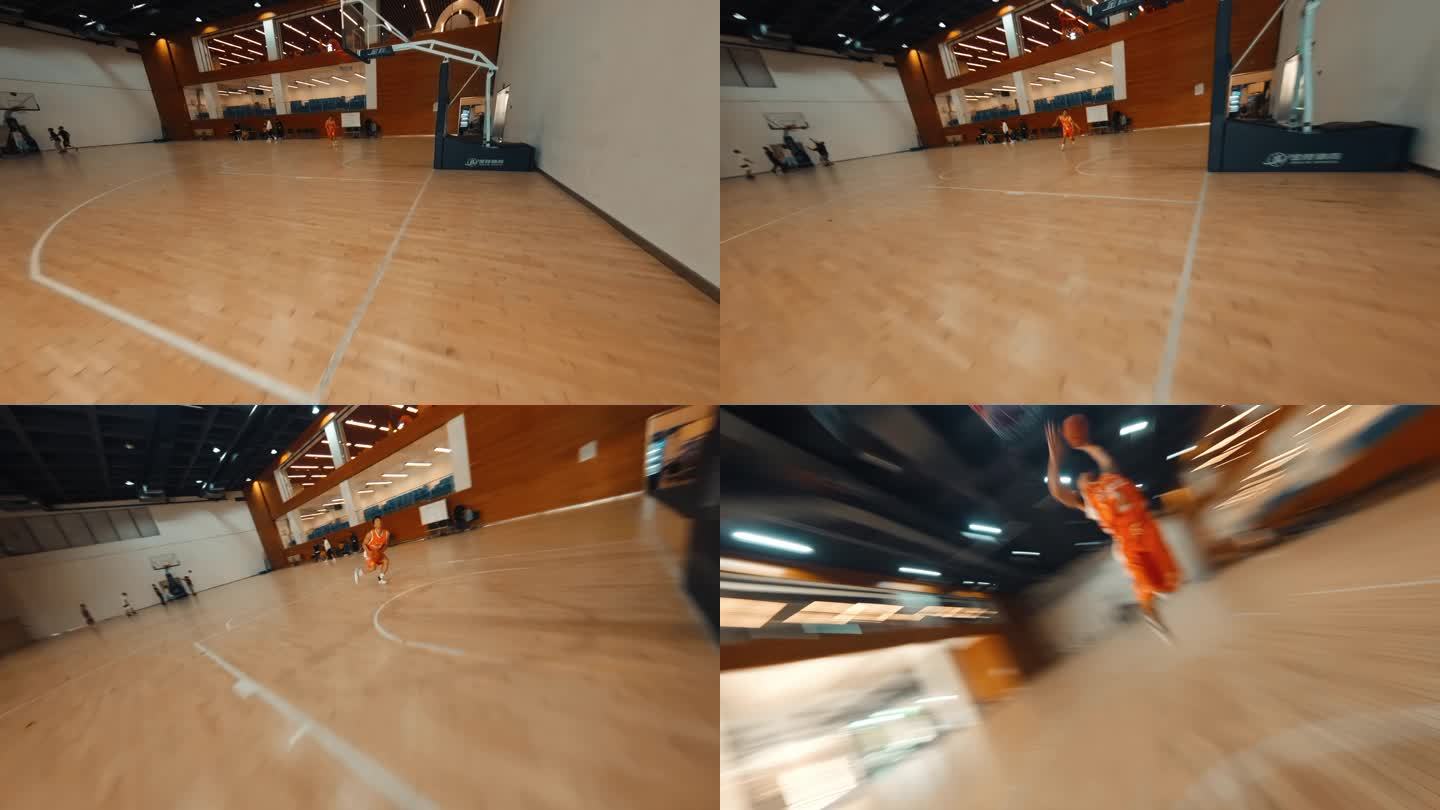 FPV拍摄打篮球投篮
