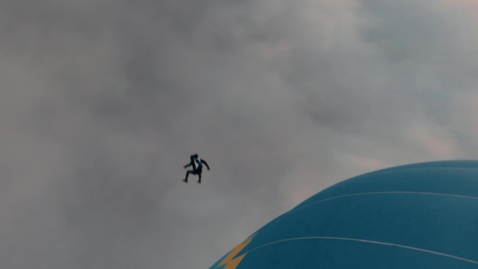 热气球跳伞fpv拍摄片段 50帧