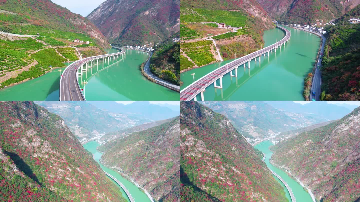 航拍宜昌兴山县水上公路，中国最美水上公路