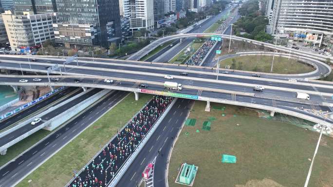 深圳 福田 车公庙 后海 宝安 马拉松