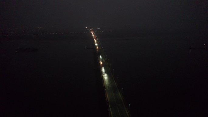 湖北黄石长江大桥夜景