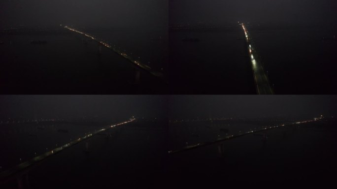 湖北黄石长江大桥夜景