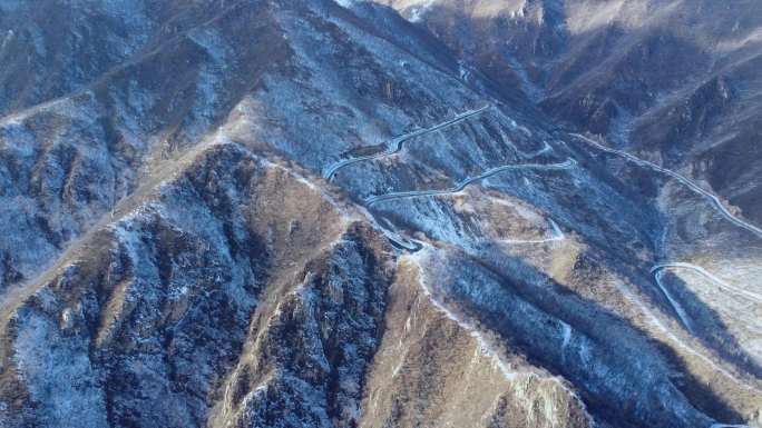 [4K]航拍素材.北京海坨山雪后云影