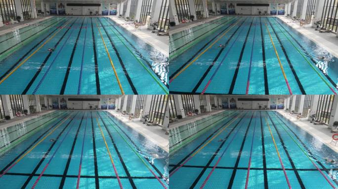 游泳池游泳深水区健身2
