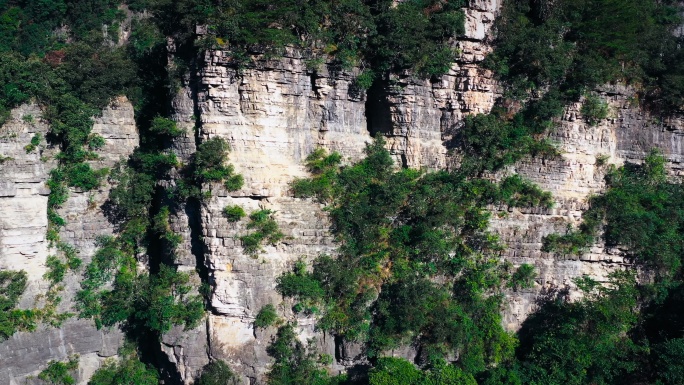 山体岩石层 山崖 岩石 地层 地质