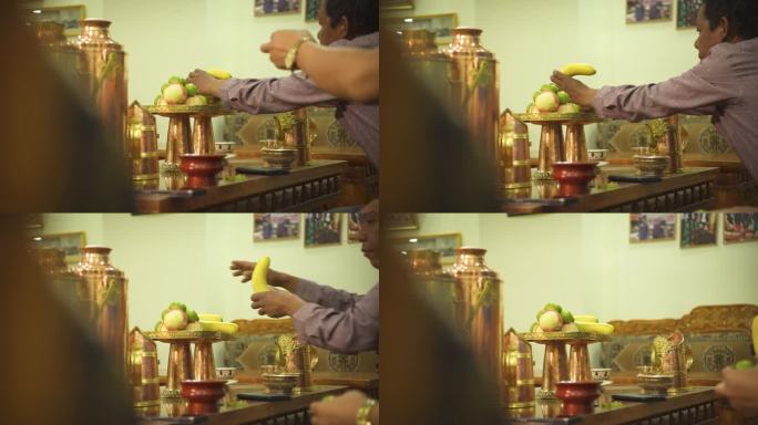 藏族人家 吃水果 藏族家里吃水果