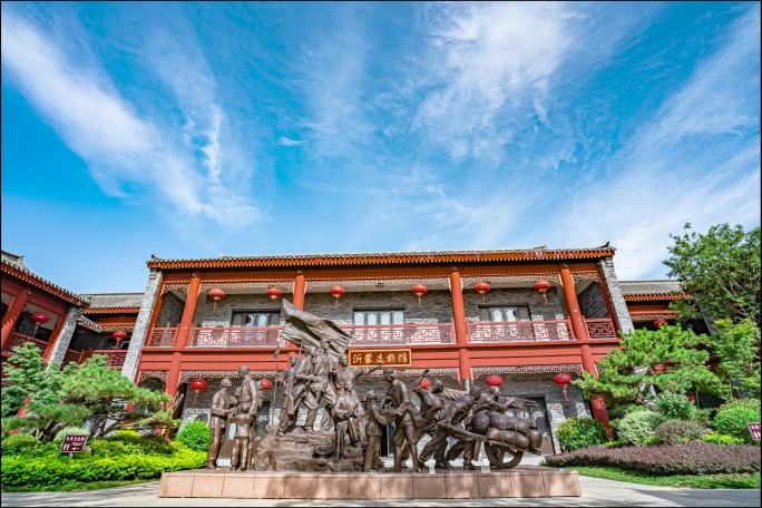 中国红村 朱村 红军雕塑