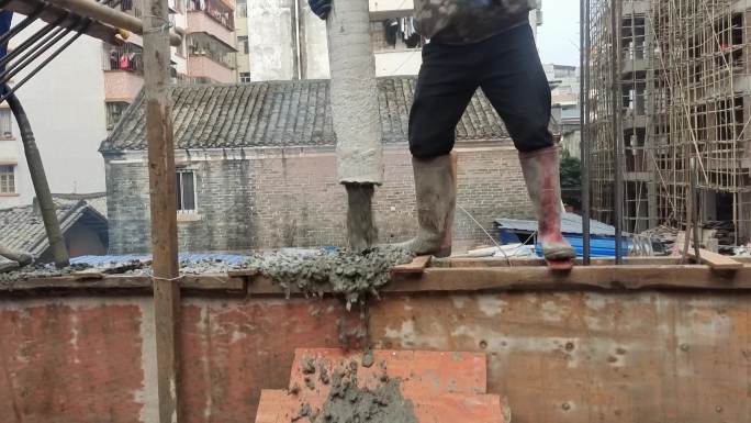 浇注水泥浆钢丝网水泥浆震动混凝土浆传输带