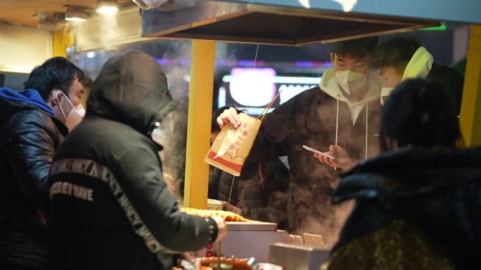 城市夜市 夜生活 夜市美食 夜景延时